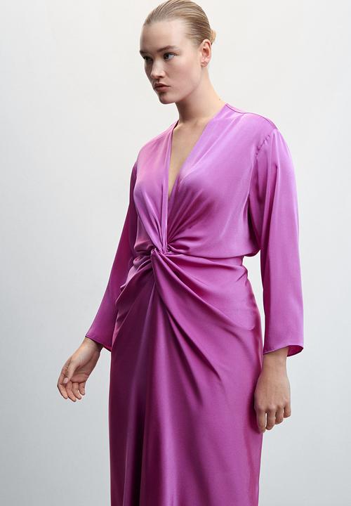 MANGO - Plus dress fresno - mid purple
