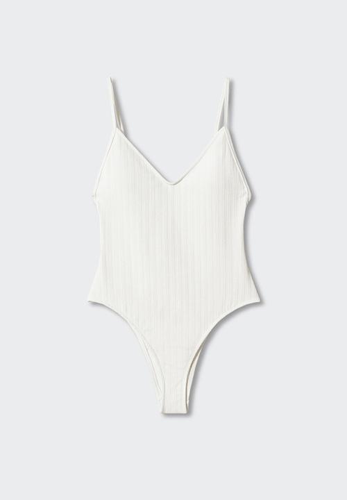 MANGO - Swimsuit positano - natural