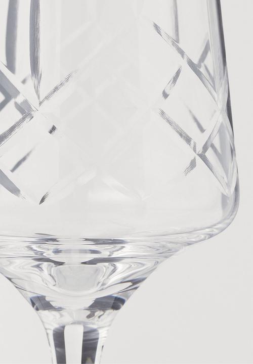 H&M - Champagne flute - clear glass 