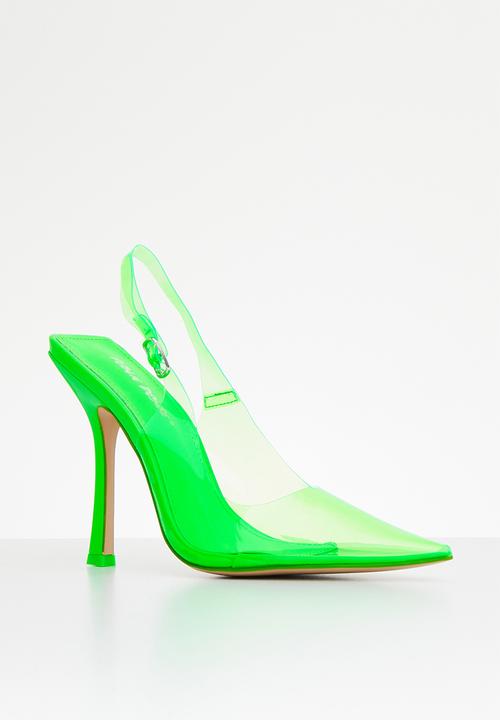 Public Desire - Infinity court heel - neon green