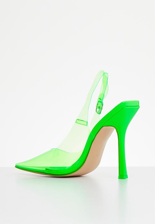 Public Desire - Infinity court heel - neon green