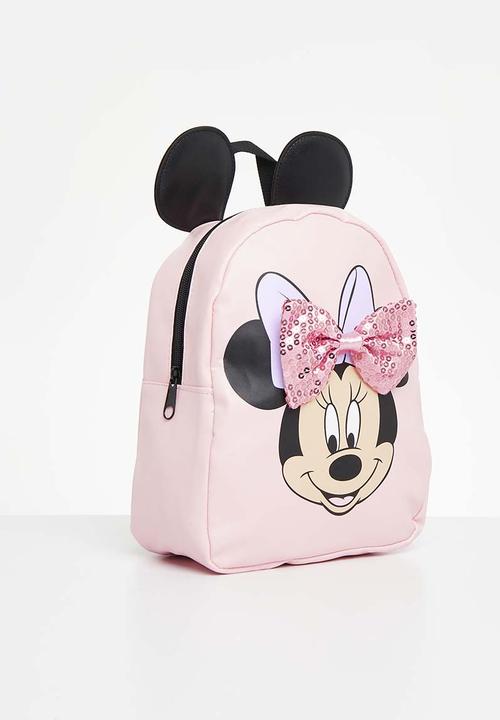 Pop Candy - Minniepastel sequins bow pu backpack - pink