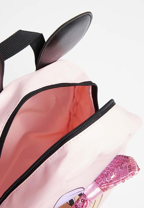 Pop Candy - Minniepastel sequins bow pu backpack - pink