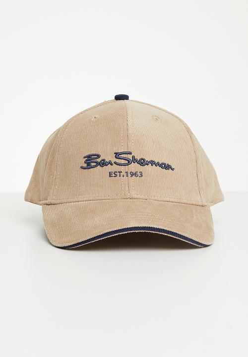 Ben Sherman - Corduroy peak cap - sand 