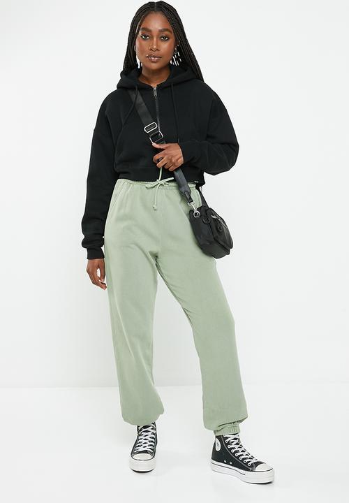 Cotton On - Classic washed trackpant - washed sage