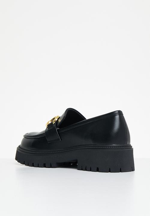 Madison® - Mia gold trim loafer - black