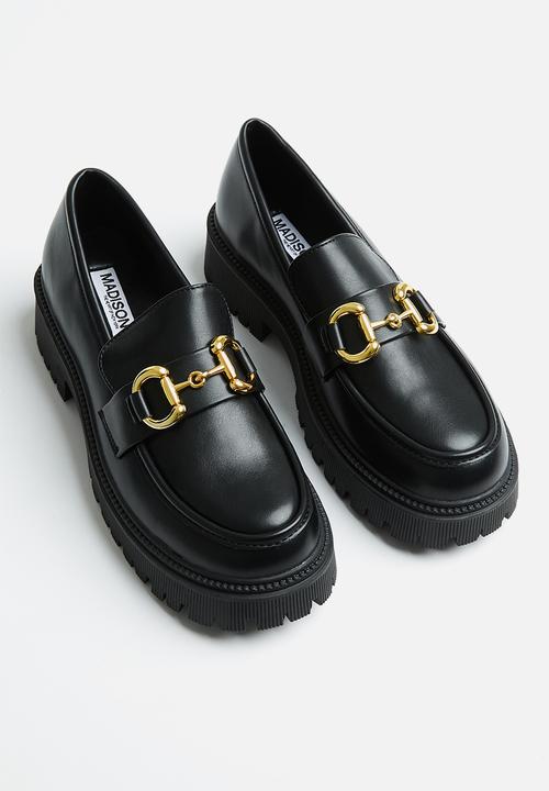 Madison® - Mia gold trim loafer - black