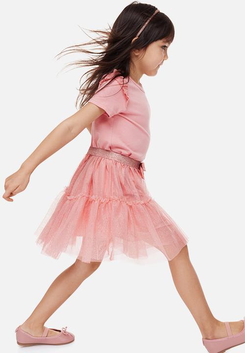 H&M - 2-piece tulle set - old rose