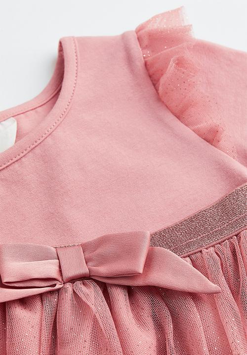 H&M - 2-piece tulle set - old rose