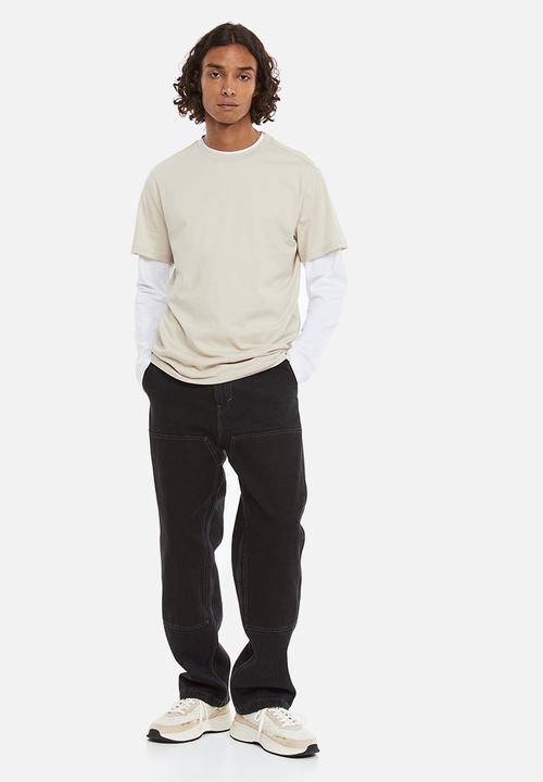 H&M - Regular fit round-neck t-shirt- light beige