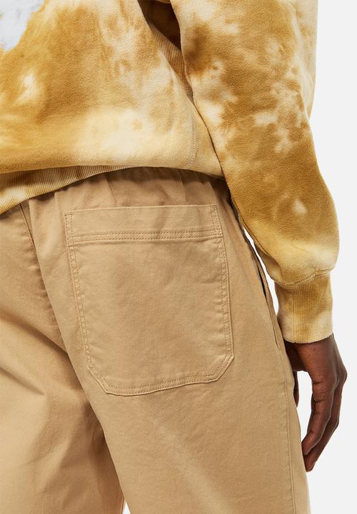 H&M - Regular fit cotton twill pull-on trousers - beige