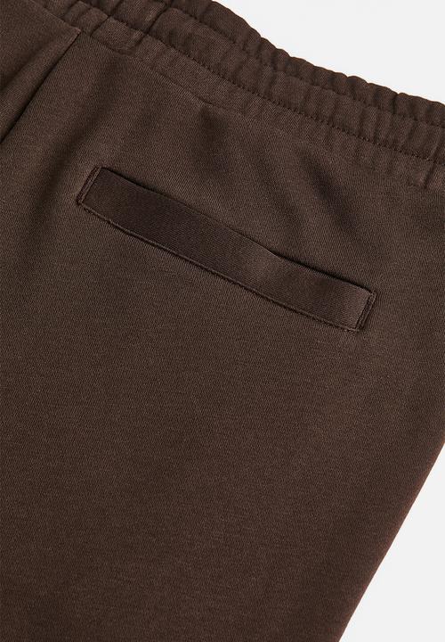 H&M - Slim fit sweatpants - dark brown/h