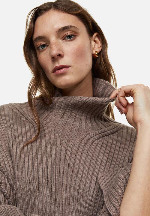 H&M - Oversized turtleneck jumper - greige