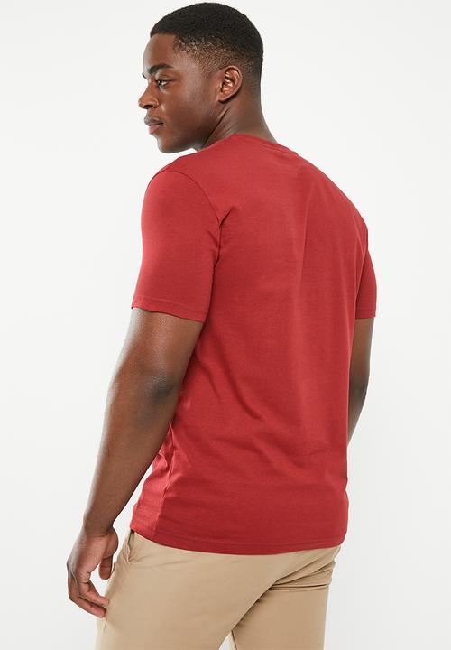 POLO - Mens logo short sleeve tee - burgundy