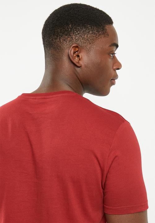 POLO - Mens logo short sleeve tee - burgundy