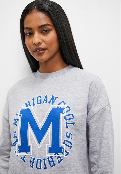 Superbalist - Fleece crew & legging set - grey mel & black