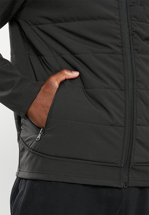 POLO - Men sport long sleeve quilted jacket - black