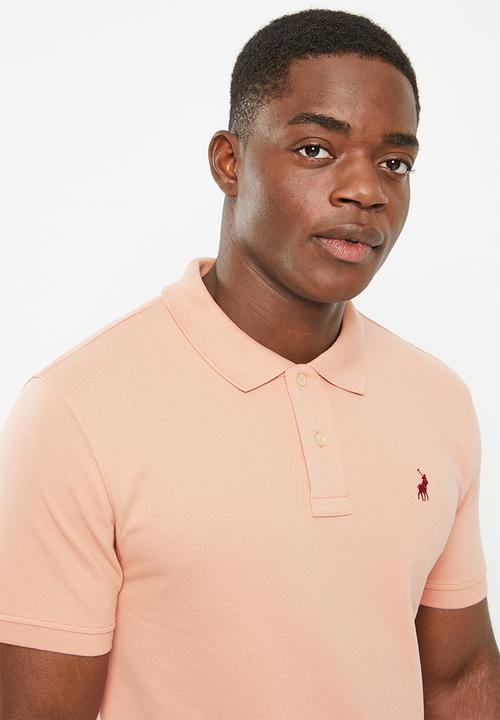 POLO - Mens pique short sleeve golfer - pink