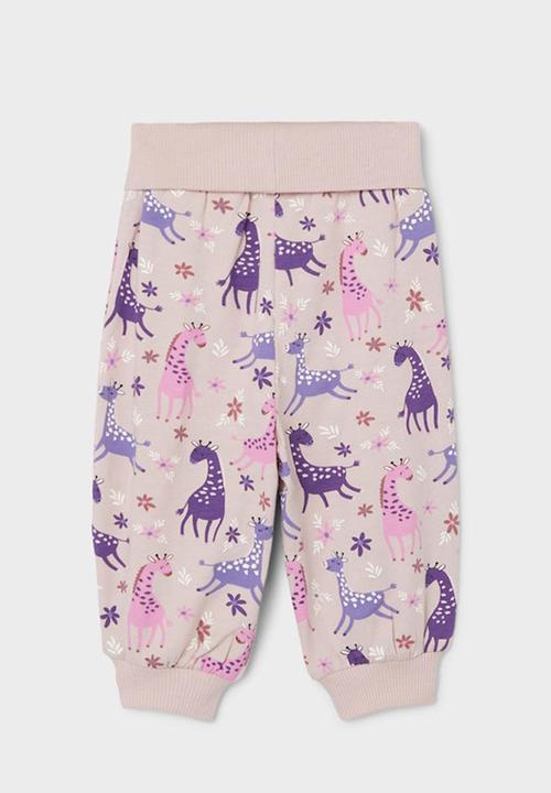 Name It - Tilda pant - violet ice giraffe
