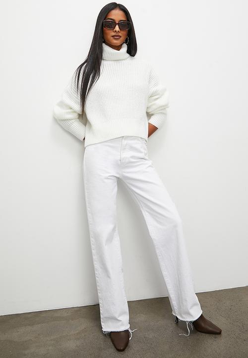 Superbalist - Meet n greet roll neck - white