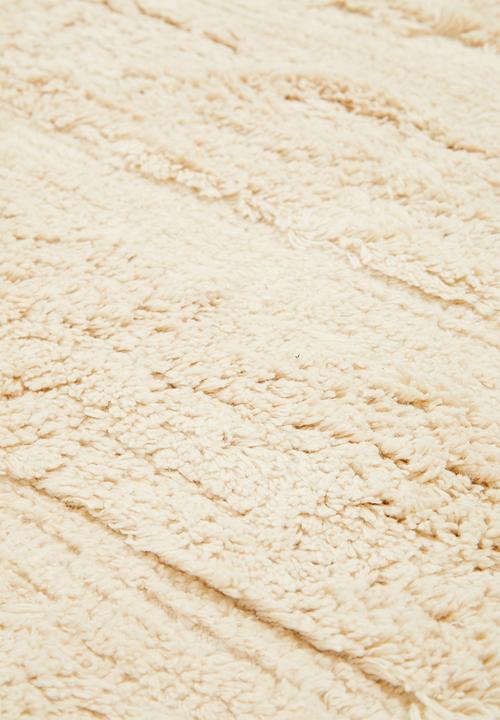 Sixth Floor - Stripe tufted runner - cream