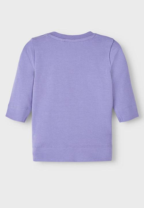 Name It - Folie long sleeve top - aster purple