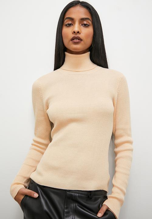 Superbalist - Skinny polo neck - oat