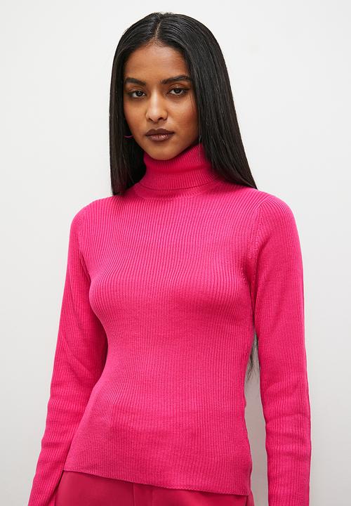 Superbalist - Skinny polo neck - cerise
