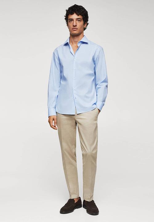 MANGO - Shirt play - sky blue
