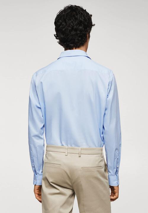 MANGO - Shirt play - sky blue