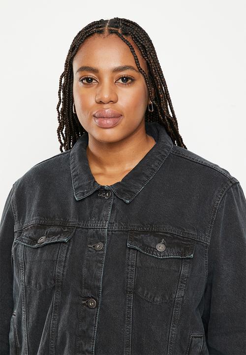 Cotton On - Plus girlfriend jacket - graphite black