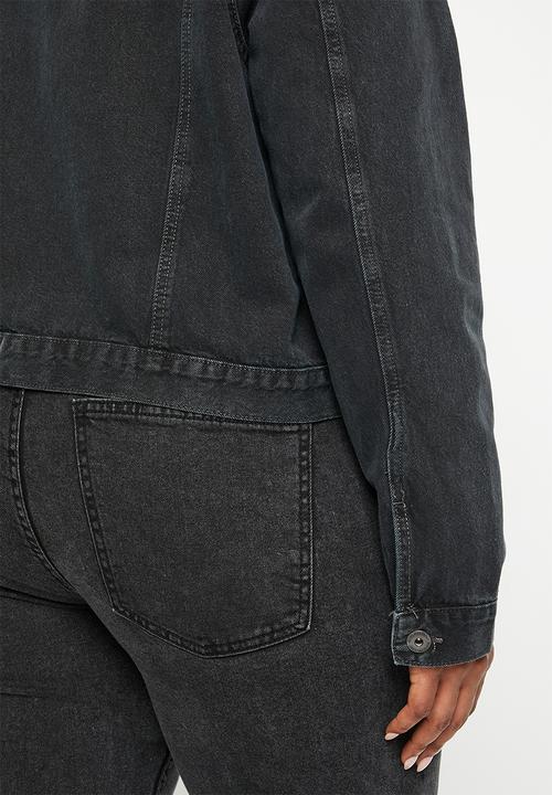 Cotton On - Plus girlfriend jacket - graphite black