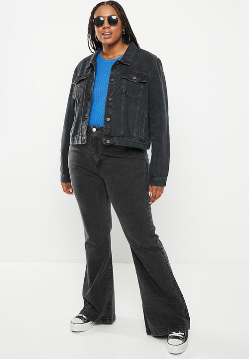 Cotton On - Plus girlfriend jacket - graphite black