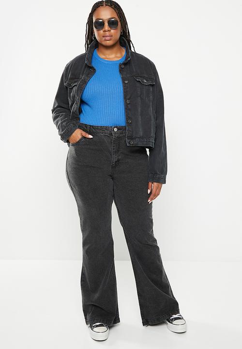 Cotton On - Plus original flare jean - graphite black