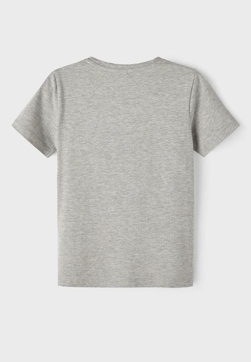 Name It - Nkmdrew minecraft short sleeve top - grey melange