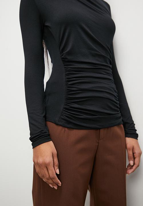 Superbalist - Wrap neck top - black