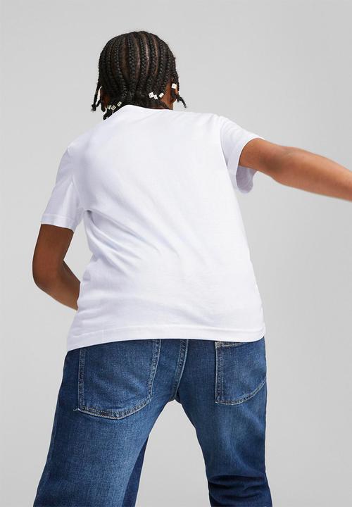 PUMA - Ess logo tee b - puma white