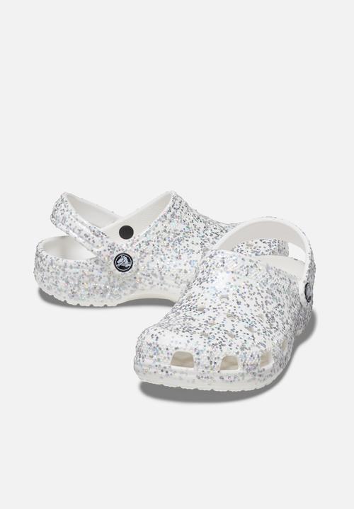 Crocs - Classic starry glitter clog k - white