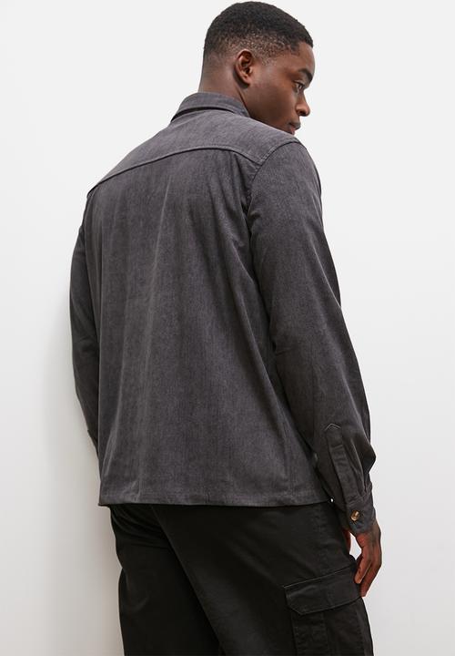Lark & Crosse - Fine corduroy shirt - charcoal