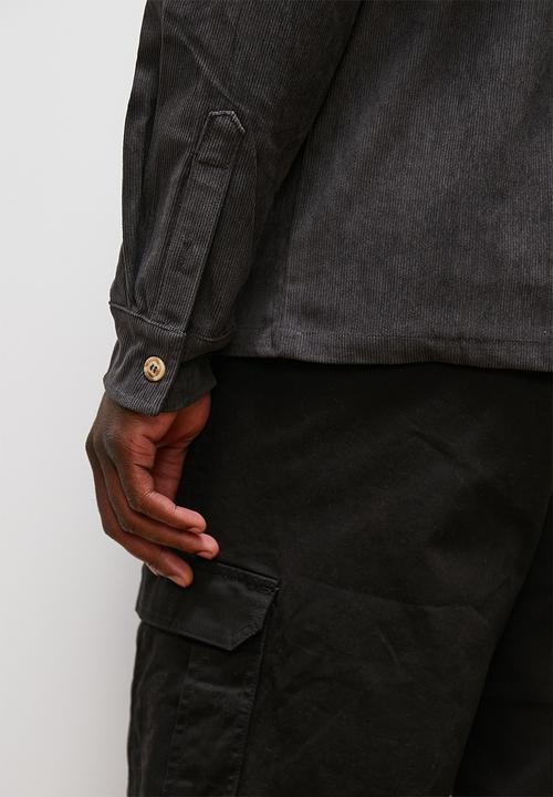 Lark & Crosse - Fine corduroy shirt - charcoal