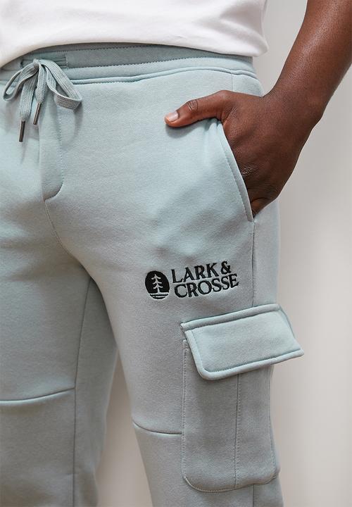 Lark & Crosse - Mike utility fleece pant - airforce blue 