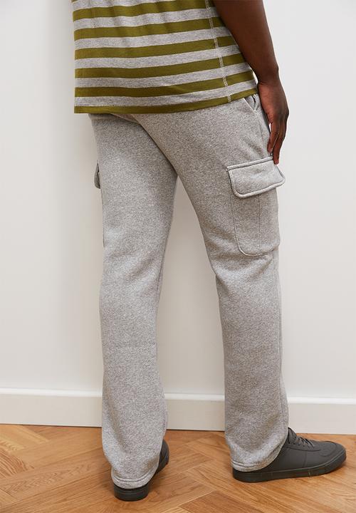 Lark & Crosse - Mike utility fleece pant - grey melange