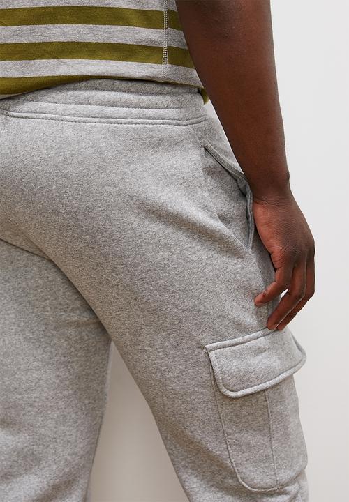 Lark & Crosse - Mike utility fleece pant - grey melange