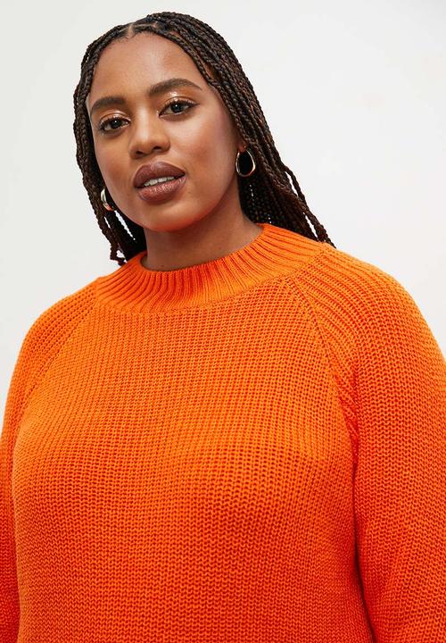 Superbalist - Funnel neck pull over - orange
