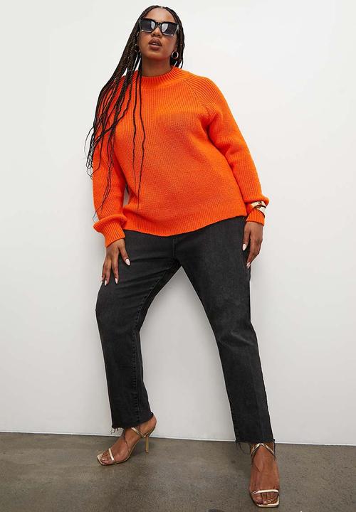 Superbalist - Funnel neck pull over - orange
