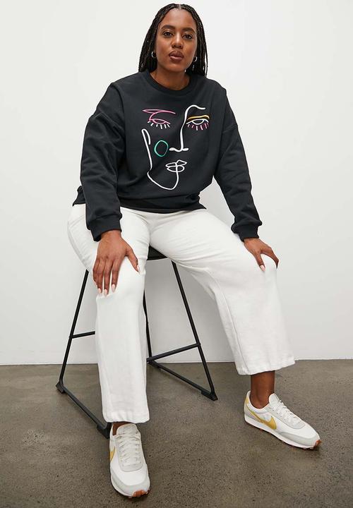 Superbalist - Graphic crew - black