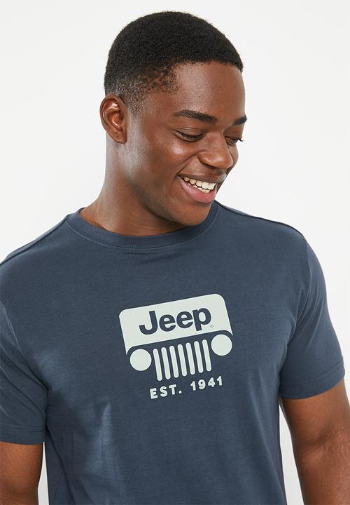 JEEP - Grille icon print tee - true navy