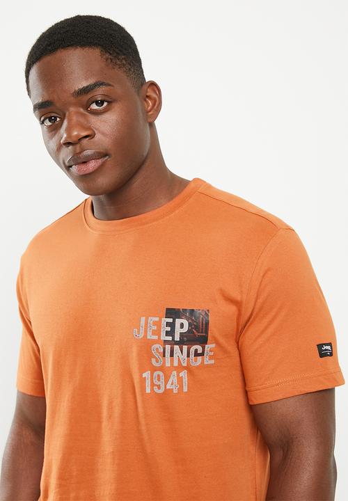 JEEP - Fashion print graphic tee - copper
