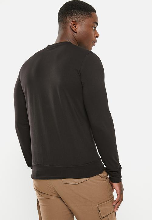 Pierre Cardin - Pc portland long sleeve tee - black