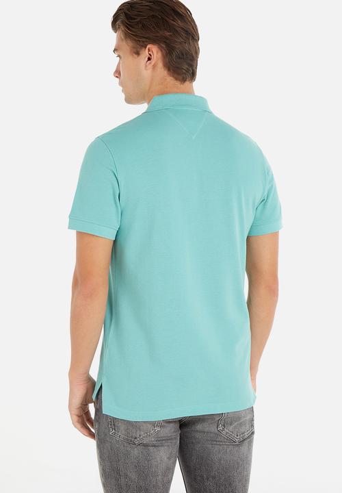 Tommy Hilfiger - Tjm tommy badge lightweight polo - mid blue